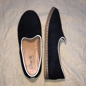 Charix Suede Navy Loafers/ Flats
